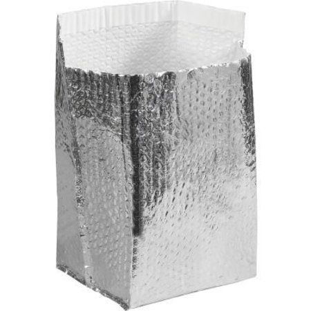 BOX PACKAGING Global Industrial„¢ Cool Shield Insulated Box Liners, 8"L x 8"W x 8"D, Silver, 25/Pack INL888